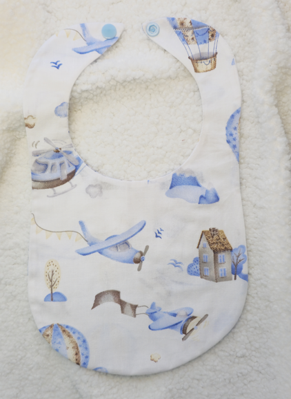 Medvilnės seilinukas "Dangus"