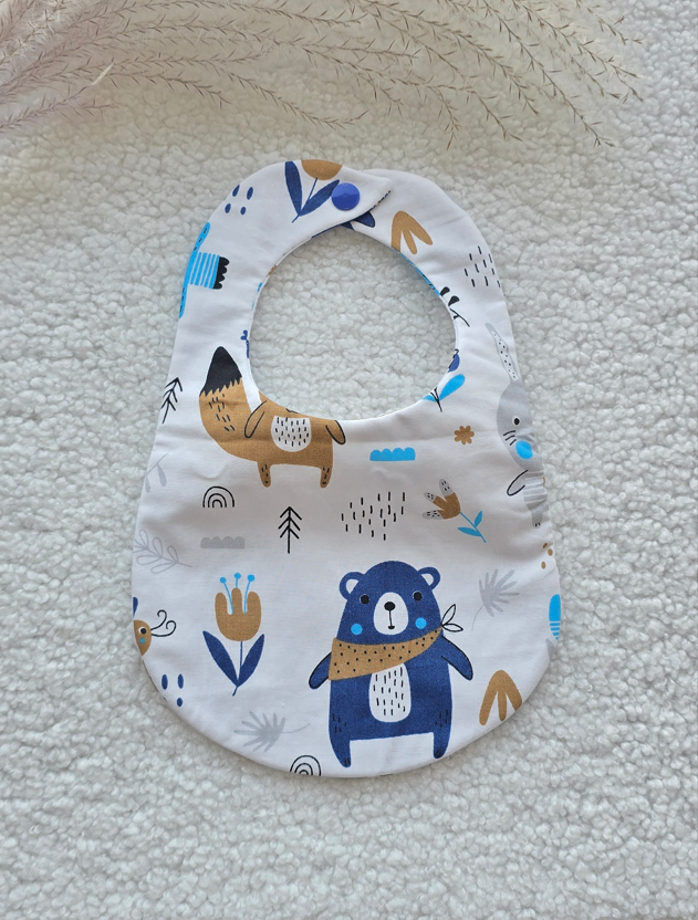 Neperšlampantis medvilnės seilinukas "Meškinai"